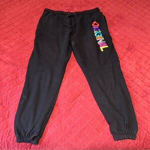 Vandal-A OG Black‎ Sweatpants Size 2XL (Authentic) Multicolor Logo